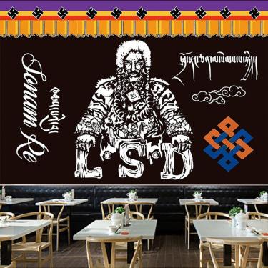 Imagem de Tapeçaria estilo tibetano Potala Palace Thangka 150x130cm