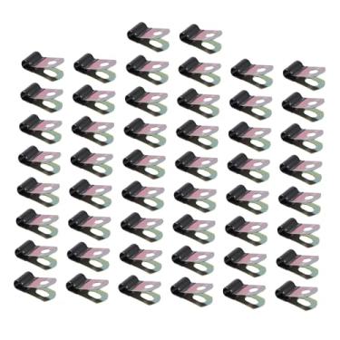 Imagem de KAIYUEMAOYI Grampo de Cabo Portátil E Versátil para Fios de 6,35 Mm (1/4 Pol.), Feito de aço Carbono com Isolamento de Borracha, para Aplicações Industriais, 50 Peças, Tamanho real