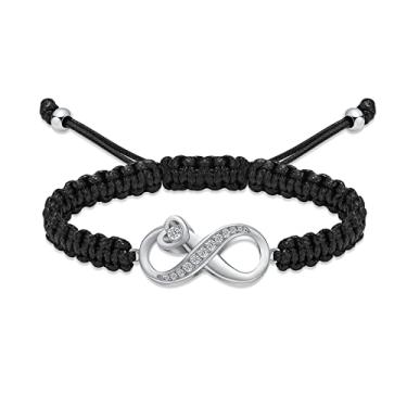 Imagem de Pulseira de urna infinita para cinzas, joias de cremação, aço inoxidável, ajustável, pulseiras de corda trançada, pulseiras memoriais, suporte de cinzas para animais de estimação humanos, joias de