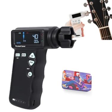 Imagem de Afinador Inteligente AutomáTico, Enrolador De Cordas EléTrico,RecarregáVel De 2600 Ma, Com Suporte Para Palhetas Para Guitarra, Ukulele E Baixo