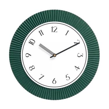 Imagem de Relógio The New Home minimalista e criativo pendurado na parede é adequado para salas de estar, salas de estudo e quartos. Relógio de parede (verde)