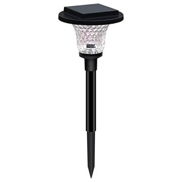 Imagem de Lâmpada de Jardim Solar com LEDs Luminárias Estaca Modos Iluminação Duplos Luz Quente RGB para Decoração Caminho Pátio e Paisagem