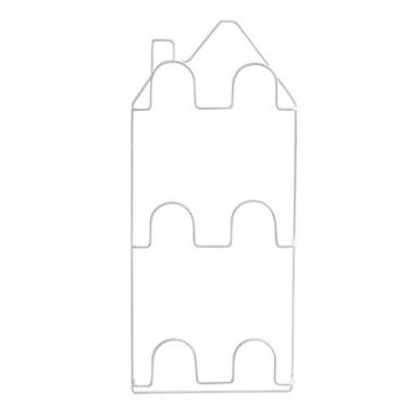 Imagem de HHHJQFAAT Sapateira de ferro multicamadas de parede fixada na parede prateleira de armazenamento de sapatos organizador de chinelos suporte de armário 24,3 * 56 cm (Cor: B) (B)