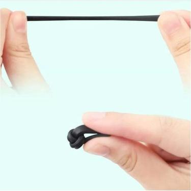 Imagem de Ponteira Reposição Óculos Acetato Preto P 32 Kit c/02 pares