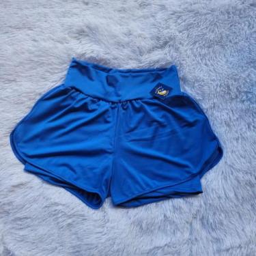 Imagem de Short Duplo Fitness Academia Feminino Short Treino Caminhada Ginastica