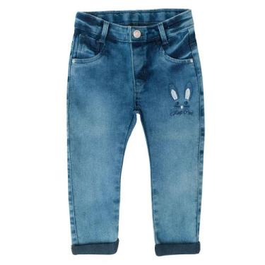 Imagem de Calça jeans skinny boradado coelho - Clube Do Doce, G