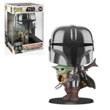 Imagem de Funko Pop Star Wars 380 The Mandalorian w/ Child Baby Yoda