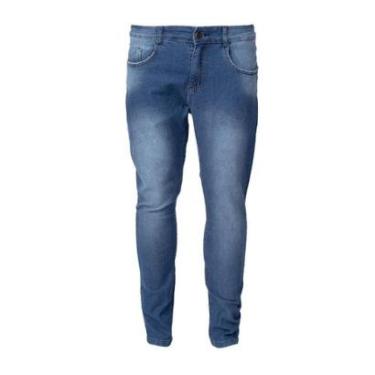 Imagem de Calça Jeans Masculina Ice Jeans Reta Azul Tradicional-Masculino