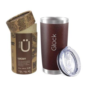 Imagem de Copo Térmico Cerveja Lucky 591ml Inox Hammer Tobacco Gluck