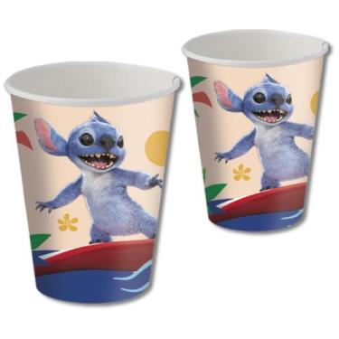 Imagem de Copos Descartáveis de Papel Lilo e Stitch Live Action Comemoração - 8 