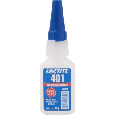 Imagem de Adesivo Instantâneo Cianoacrilato, Industrial, 401, 20 G, Loctite