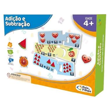 Imagem de Jogo Tabuleiro Educativo Adição e Subtração - Pais & Filhos