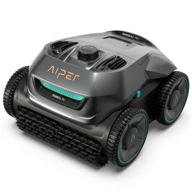 Imagem de Aspirador Robótico para Piscinas AIPER Seagull Pro, Cinza, Navegação WavePath, Quatro Motores, Limpeza de Piso, Paredes e Linha d’Água