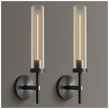 Imagem de Conjunto de Luminária de Parede com Fio, Tamanho 48 cm e 2 Peças para Sala de Estar, Co...