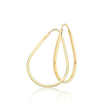 Imagem de Brincos de Argola Gota Em Ouro 18k750 - Sofistgold Joias