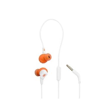 Imagem de Fone de Ouvido JBL Endurance Run 3 Com Fio P2 IP65 Microfone FlipHook Branco