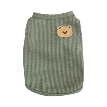 Imagem de Colete Verde Para Cães De Estimação, Roupas De Verão Respiráveis E Fin