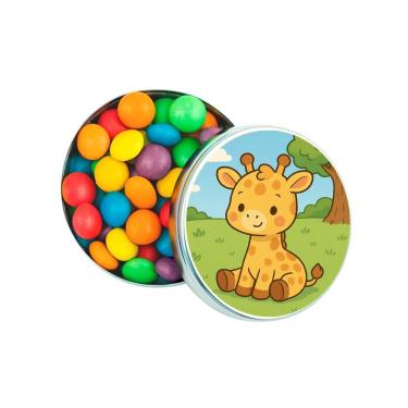 Imagem de Kit 30 Latinhas Lembrancinhas Girafinha Baby