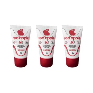 Imagem de Kit 3un Red Apple Antitranspirante Bisnaga Unissex