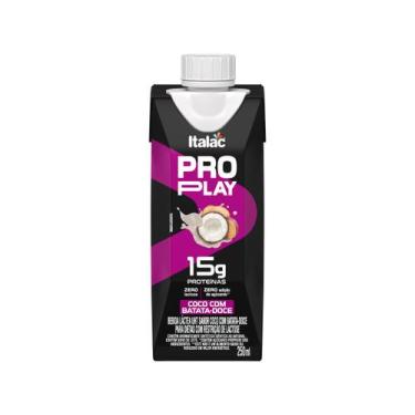 Imagem de Whey Protein Sabor Coco com Batata-Doce Sem Açúcar Italac 250ml, Batat