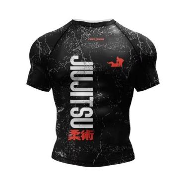 Imagem de Camiseta De Compressão Masculina No-Gi BJJ Em Poliéster E Elastano Par