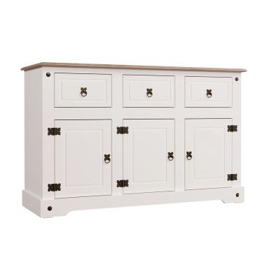 Imagem de Balcão Buffet 3Gavetas 3 Portas Creme/Carvalho