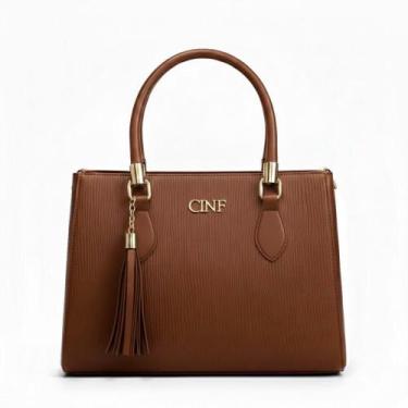 Imagem de Bolsa De Ombro Feminina Transversal Média De Mão Baú Alça Removível - 