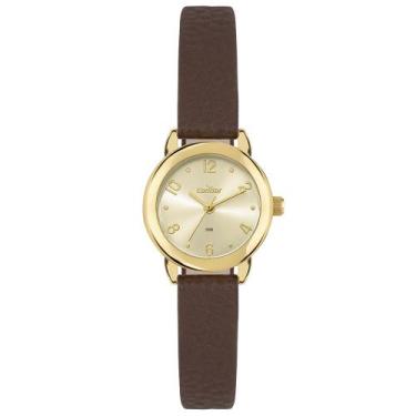 Imagem de Relógio Condor Feminino Casual Dourado Couro CO2035NLP/5X - RELOGIO CO