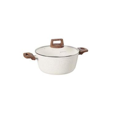 Imagem de CAÇAROLA JOMAFE OSLO STONE EM ALUMINIO FORJADO COM REVESTIMENTO CERÂMICO 28CM 76128328