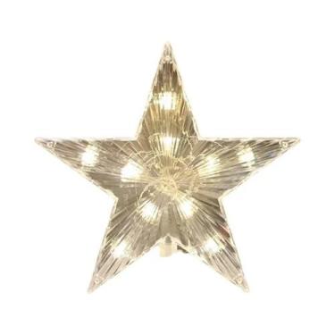 Imagem de Decoração De Árvore De Natal LED De 15cm Com Estrelas Brilhantes Em Br