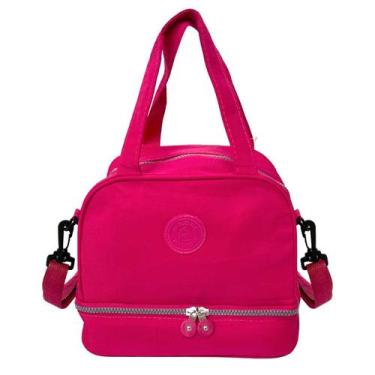 Imagem de Bolsa Térmica Lancheira Tactel Duplo Compartimento Marmita Fitness Res