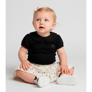 Imagem de Conjunto Infantil Body com Saia Trick Nick Preto, P, Preto