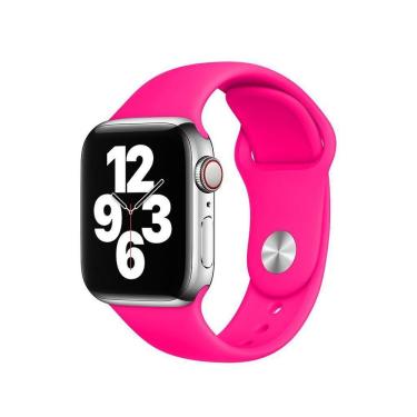 Imagem de Pulseira para Smartwatch Aquilae Compatível com Apple Watch Iwo W26 Tamanho 42mm em Sil...