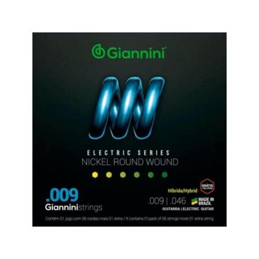Imagem de Encordoamento Para Guitarra .009 Giannini Geegsth9 Série
