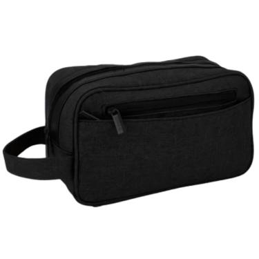 Imagem de Necessaire Masculina Uni Home NV180407 em Poliéster 26X16,5X10CM Cinza e Preto para Uso Masculino