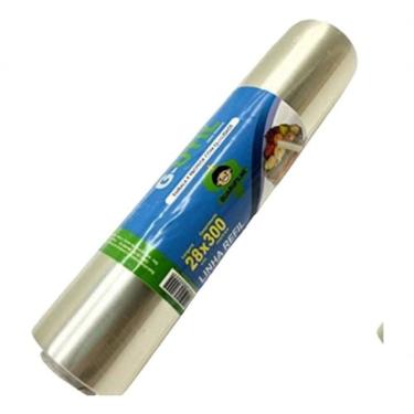 Imagem de Plástico Filme Pvc 38cm X 300m para Embalar Alimentos Atóxico Transparente Uso Comercial Higipack