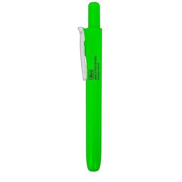 Imagem de Marca-Texto Retrátil Tilibra Marca Texto Verde com Ponta Chanfrada Traço 4mm 1mm 1 Unid...