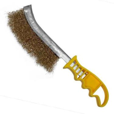Imagem de Escova Manual Universal de Aço para Limpeza de Solda com Cabo Anatômico Dtools