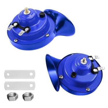 Imagem de Buzina Automotiva BLAU GRUN 12V à Prova d'Água, Azul, Alta Potência
