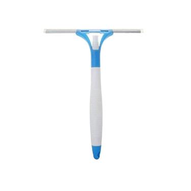 Imagem de Rodo Rodinho Limpa Vidro Pia Azulejos Com Spray Reservatório Azul