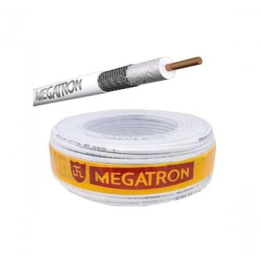 Imagem de Cabo Coaxial Megatron RF 0,4-2,5 DBL + 2X26AWG para TV a Cabo e Antenas Digitais Baixa...