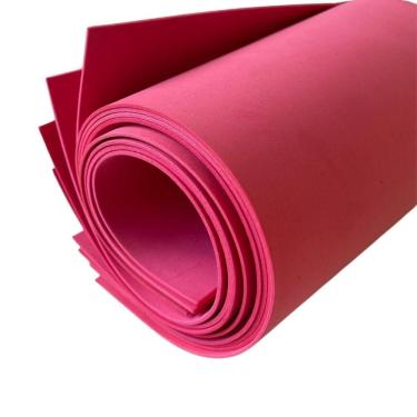 Imagem de Placa de Eva Dubflex em E.v.a. 40x60cm Vermelho Vivo Kit com 10 Folhas para Artesanato Escolar Oem