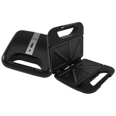 Imagem de Sanduicheira Grill BGR02PI Preto Com Acabamento Inox Britânia, Preto, 