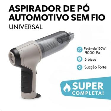 Imagem de Mini Aspirador Portátil Sofa Carro Soprador 3 Em 1 Preto - ROMI