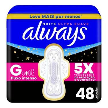 Imagem de Absorvente Always Noite Ultra Suave com Abas Fluxo Intenso,