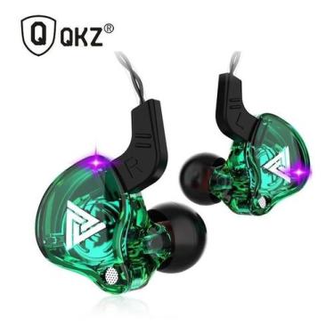 Imagem de Fone De Ouvido Retorno De Palco Qkz Ak6 Com Microfone + Case, Verde