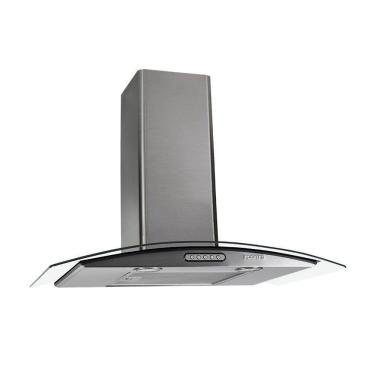 Imagem de Coifa de Parede 70cm Vidro Curvo Duto Slim Fogatti Inox