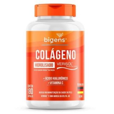 Imagem de Colágeno VERISOL Hidrolisado Ácido Hialurônico Vitamina C 180 Caps - Bigens-Unissex