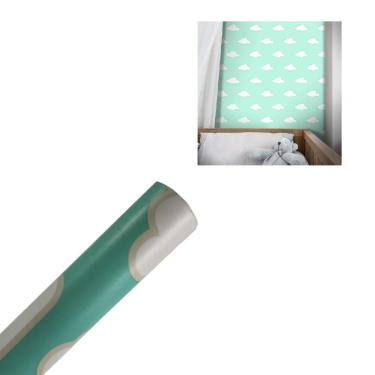 Imagem de Papel De Parede Infantil 3d Céu Estrelas Verde Escola Quarto Bebê Criança Escritório De...