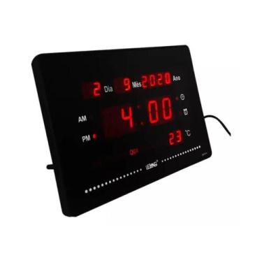 Imagem de Relógio Digital De Parede (calendário/alarme/termometro) - Lelong